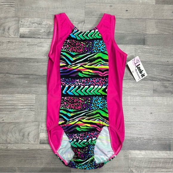Look-It Activewear Girls Jungle Fever Leotard S - Picture 1 of 4